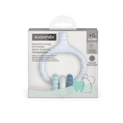 Прорізувач для масажу ясен Suavinex Stage 0, блакитний