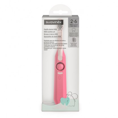 Дитяча зубна щітка Suavinex Stage 2, від 2 до 6 років, рожева