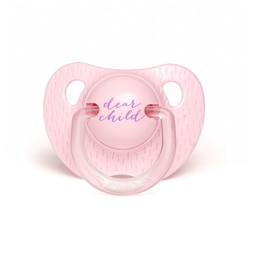 Пустушка анатомічна Suavinex, 0-6 місяців, Сенс життя рожева