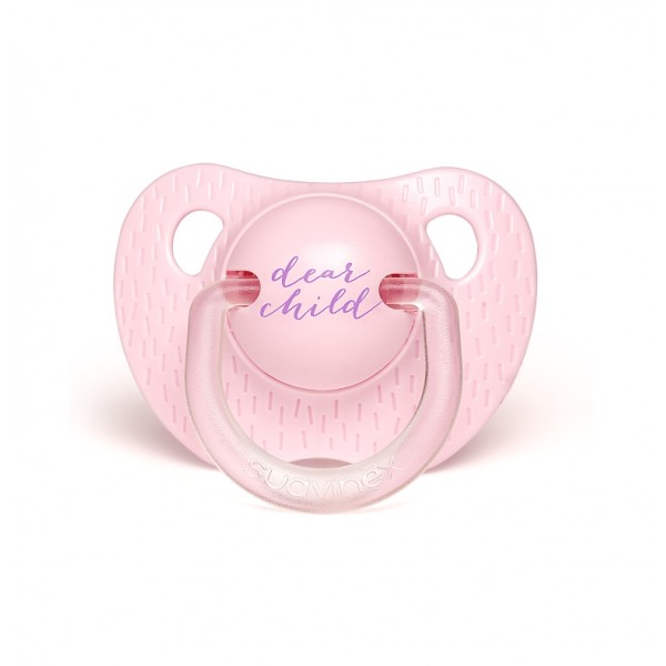 Пустушка анатомічна Suavinex, 0-6 місяців, Сенс життя рожева