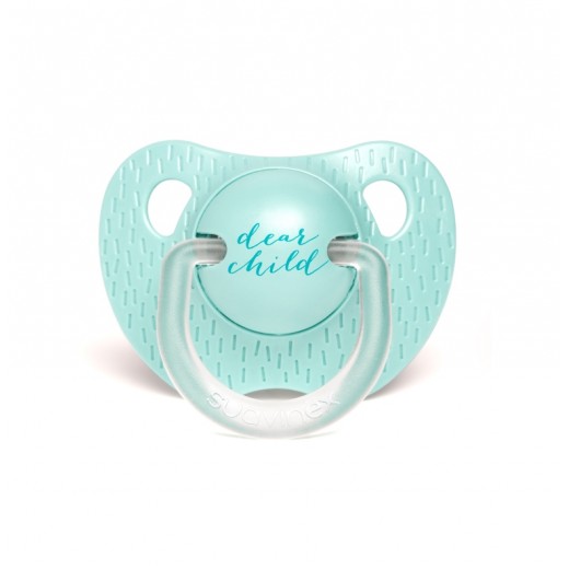 Пустушка анатомічна Suavinex, 0-6 місяців, Сенс життя зелена