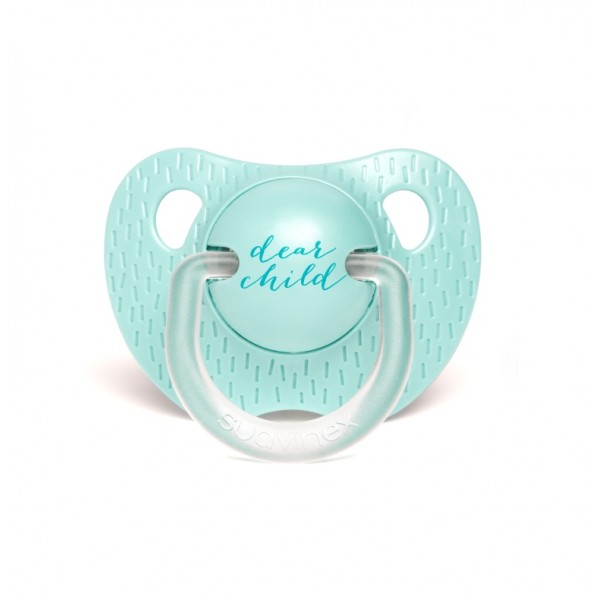 Пустушка анатомічна Suavinex, 0-6 місяців, Сенс життя зелена