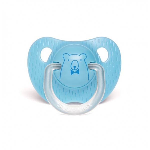 Пустушка анатомічна Suavinex, 0-6 місяців, Сенс життя блакитний ведмідь