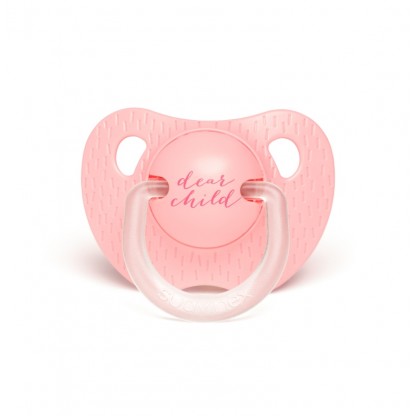 Пустышка силконовая анатомическая Suavinex, 6-18 месяцев, Смысл жизни розовая