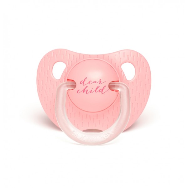 Пустушка анатомічна Suavinex, +18 місяців, Сенс життя рожева