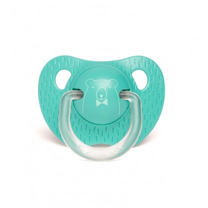 Пустышка силиконовая анатомическая Suavinex, +18 месяцев, Смысл жизни зеленый медведь