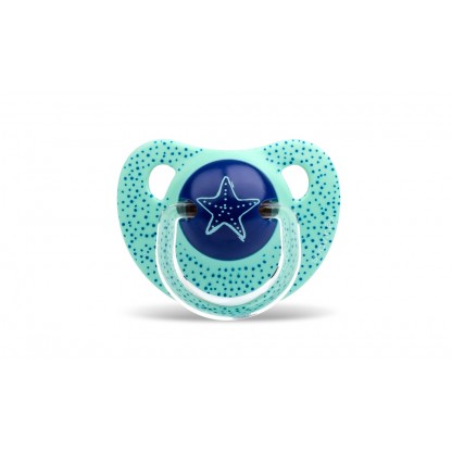 Пустышка анатомическая Suavinex, 6-18 месяцев, Морские истории морская звезда