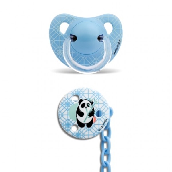 Пустушка анатомічна Suavinex, 6-18 місяців, панда з бамбуком