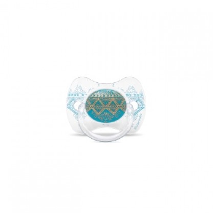 Пустышка физиологическая Suavinex, +18 месяцев, Couture голубая