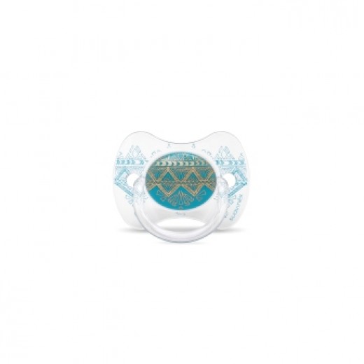 Пустушка фізіологічна Suavinex Suavinex, +18 місяців, Couture блакитна