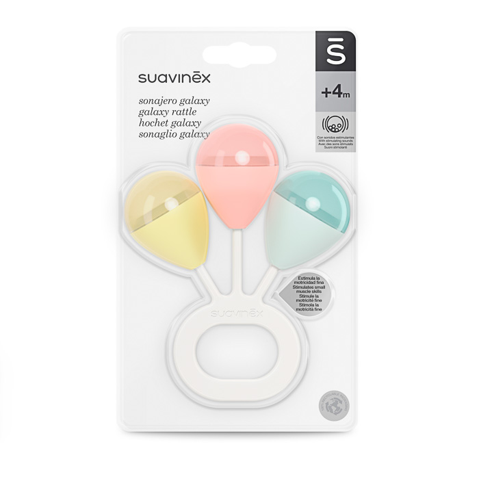 Брязкальце Suavinex Галактика рожеве