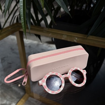 Окуляри дитячі Suavinex, кругла форма, 24-36 місяців, рожеві з малюнком