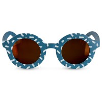 Окуляри дитячі сонцезахисні Suavinex, кругла форма, 3-8 років, сині з малюнком