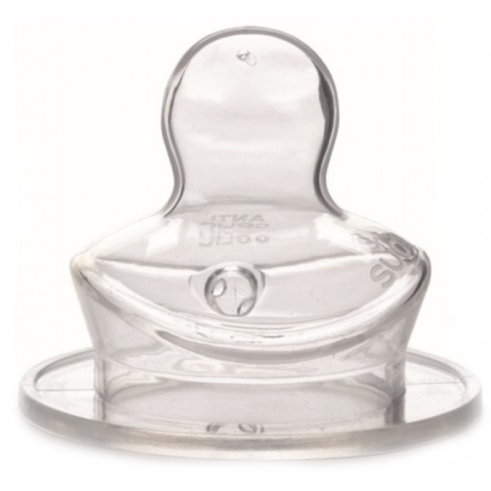 Соска силіконова анатомічна Suavinex, середній потік, 0-6 місяців