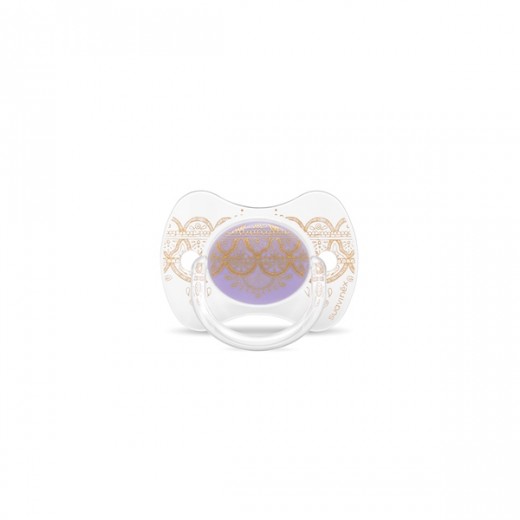 Пустышка физиологическая, 0-4 месяцев, Couture фиолетовая Пустышка физиологическая, 0-4 месяцев, Couture фиолетовая