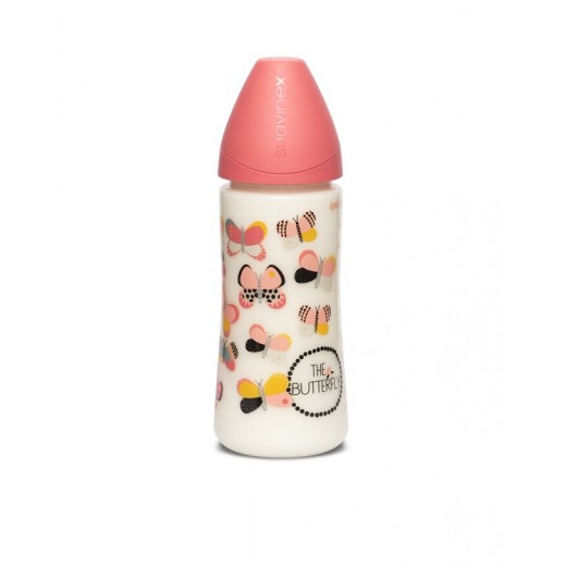 Бутылочка, 360 мл, круглая соска быстрый поток, Крылатые истории розовая Бутылочка, 360 мл, круглая соска быстрый поток, Крылатые истории розовая