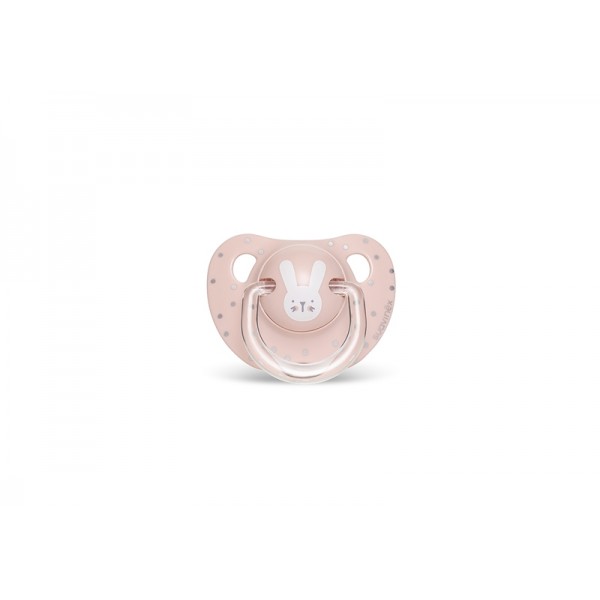 Пустышка анатомическая, 0-6 месяцев, Hygge: Уютные истории  розовый зайчик