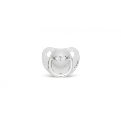 Пустышка анатомическая, 6-18 месяцев, Hygge: Уютные истории  серая