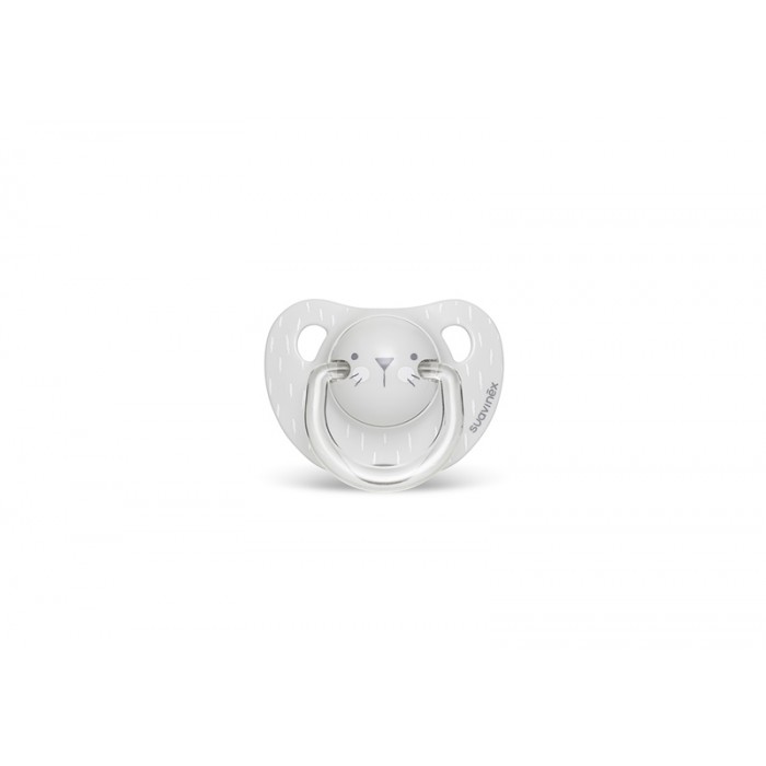 Пустышка анатомическая, 6-18 месяцев, Hygge: Уютные истории  серая