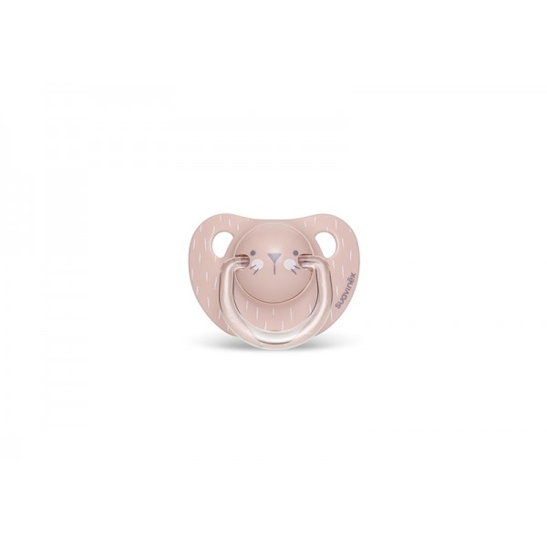 Пустышка анатомическая, 6-18 месяцев, Hygge: Уютные истории  розовая