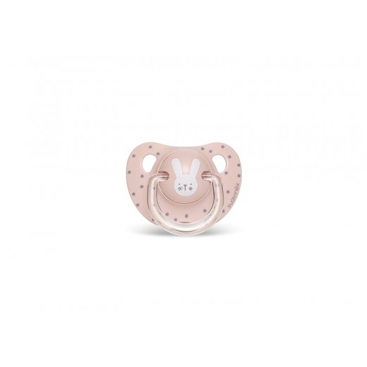 Пустушка анатомічна, 18+ Suavinex Затишні історії, рожевий зайчик