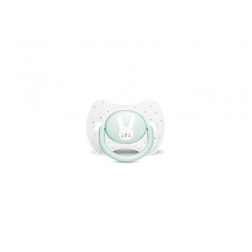 Пустышка физиологическая, 0-6 мес. Suavinex - Уютные истории, бирюзовый зайчик Пустышка физиологическая, 0-6 мес. Suavinex - Уютные истории, бирюзовый зайчик