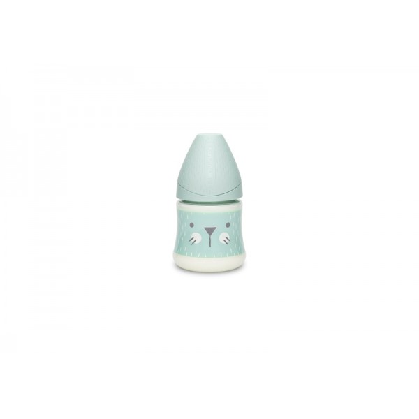 Бутылочка 150 мл Suavinex Уютные истории, медленный поток, бирюзовая