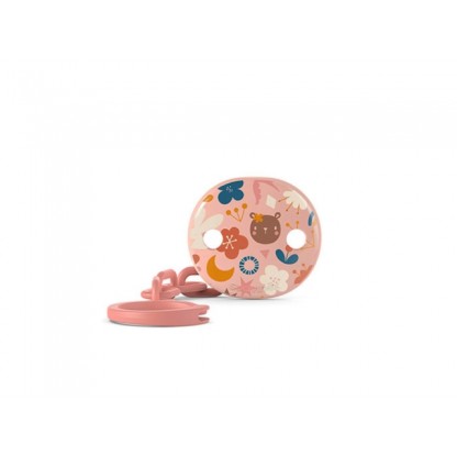 Клипса для пустышки Suavinex - Лесные истории, розовая