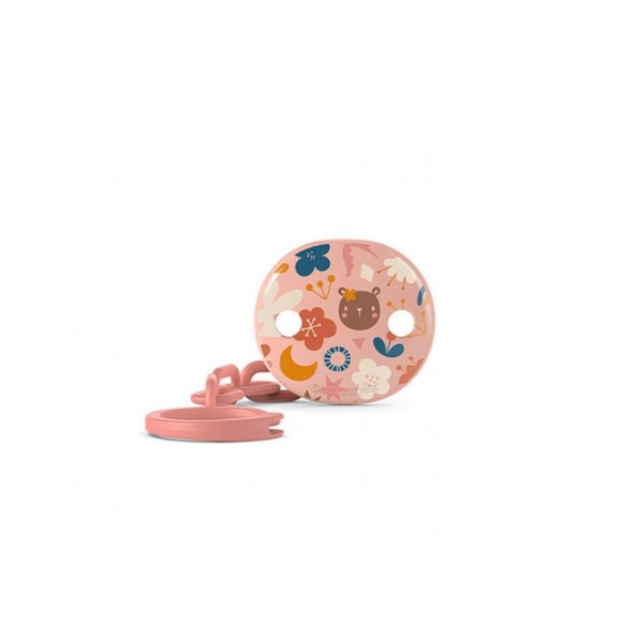 Кліпса для пустушки Suavinex - Лісові історії, рожева