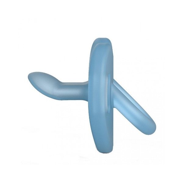 Пустышка силиконовая Suavinex анатомическая соска, 0-6 месяцев, голубая