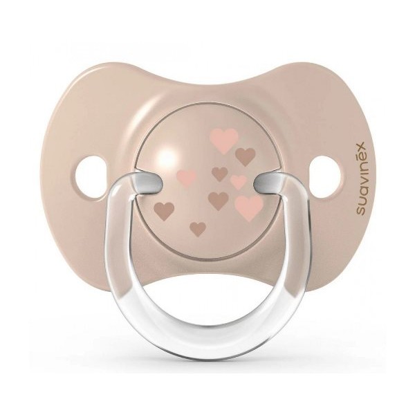 Пустышка физиологическая Suavinex, 2 шт, 0-6 месяцев, Волшебные истории, золотое сердце