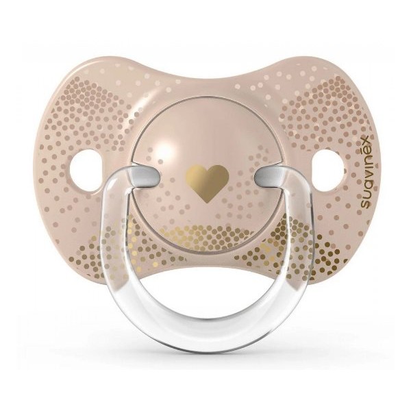 Пустышка физиологическая Suavinex, 2 шт, 6-18 месяцев, Волшебные истории золотое сердце