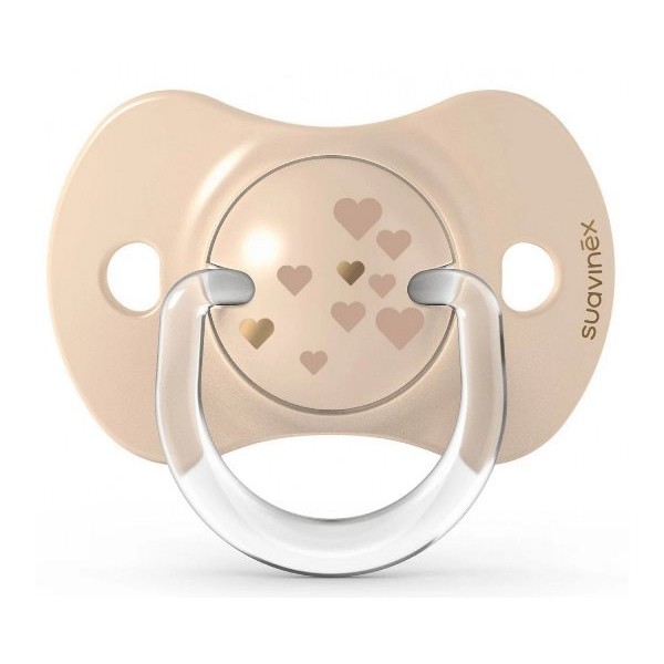 Пустышка физиологическая Suavinex, 2 шт, 6-18 месяцев, Волшебные истории золотое сердце