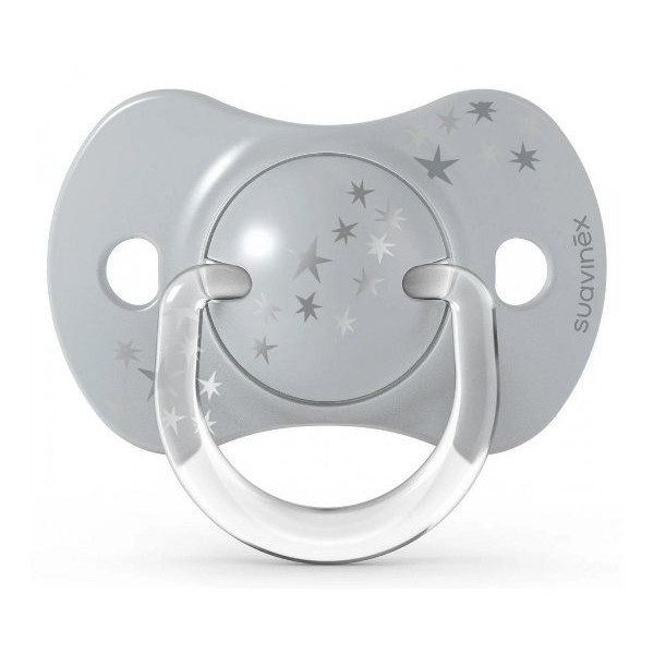 Пустышка физиологическая Suavinex, 2 шт, 6-18 месяцев, Волшебные истории, серебряная корона