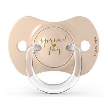 Пустышка физиологическая Suavinex, 2 шт, +18 месяцев, Волшебные истории, золотое сердце
