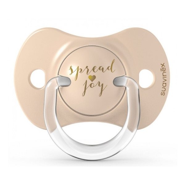 Пустышка физиологическая Suavinex, 2 шт, +18 месяцев, Волшебные истории, золотое сердце