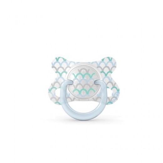 Пустышка физиологическая Suavinex, 2 - 4 месяца, Истории малышей, голубая