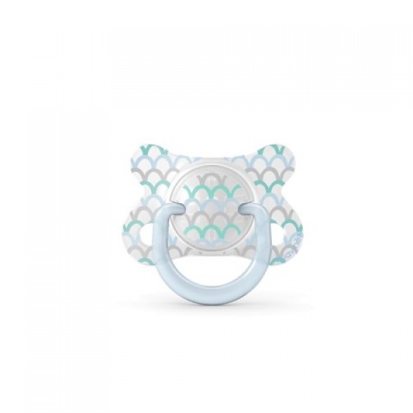 Пустышка физиологическая Suavinex, 2 - 4 месяца, Истории малышей, голубая