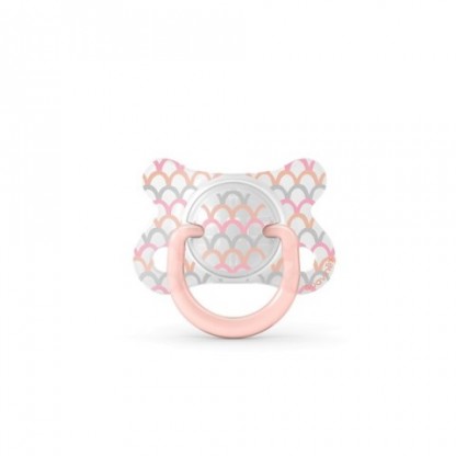 Пустышка физиологическая Suavinex, 2 - 4 месяца, Истории малышей, розовая