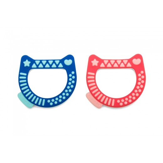 Прорізувач Suavinex - кошеня в футлярі, синій