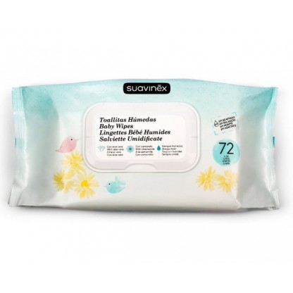 Гигиенические влажные салфетки Suavinex, 72 шт.