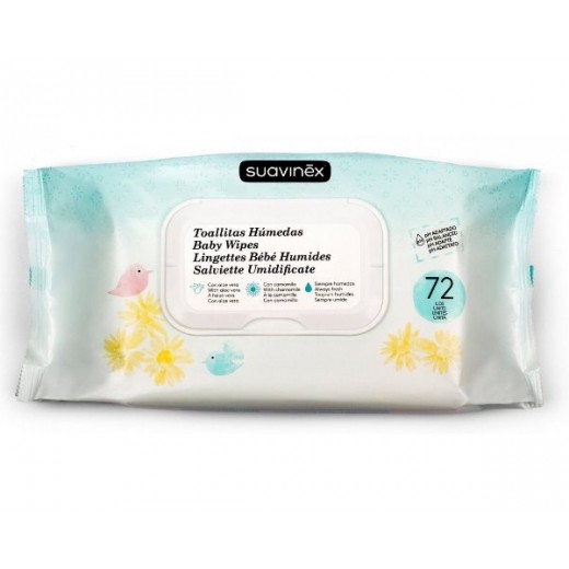 Гігієнічні вологі серветки Suavinex, 72 шт. Гігієнічні вологі серветки Suavinex, 72 шт.