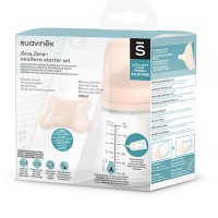 Набір Suavinex ZERO.ZERO (пляшечка 180 мл + пустушка SX Pro MINI)
