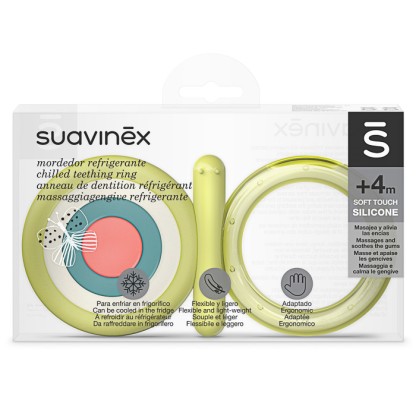 Прорезыватель силиконовый Suavinex STEP 2 охлаждающий мультиколор