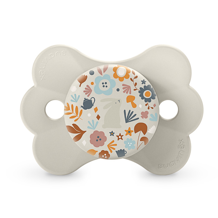 Пустышка физиологическая Suavinex Wonderland, 6–18 месяцев, бежевая