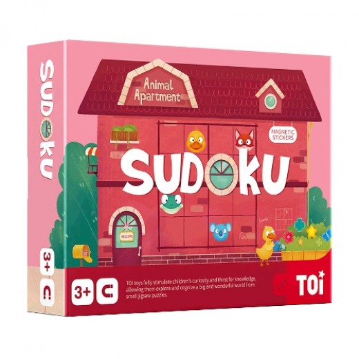 Настільна магнітна гра-судоку TOI "Будинок для тварин"