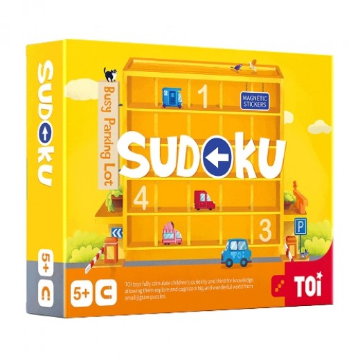 Настільна магнітна гра-судоку TOI "Жвава парковка"