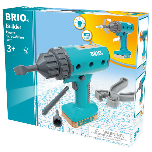 Дитячий шуруповерт на батарейках BRIO Builder