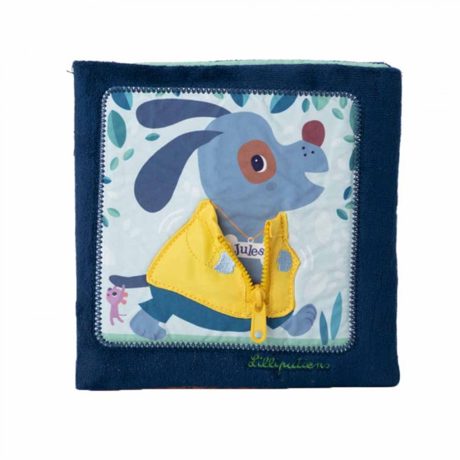 Розвиваюча м'яка книга Lilliputiens Вчимося одягатися