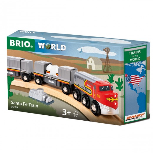 Поезд для железной дороги BRIO Santa Fe (36089)